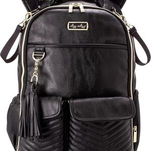 Itzy Ritzy Black Quilted Backpack
